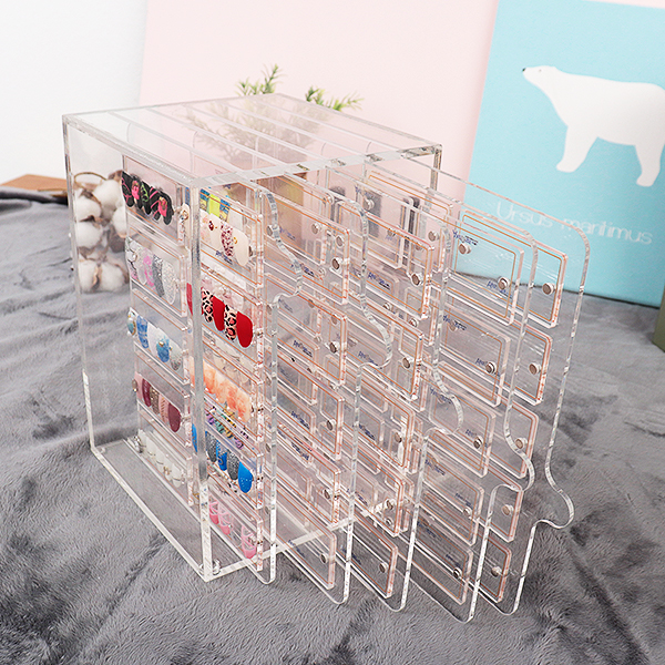 투명 아크릴 네일 자석아트판 디스플레이 랙 5칸 JM725