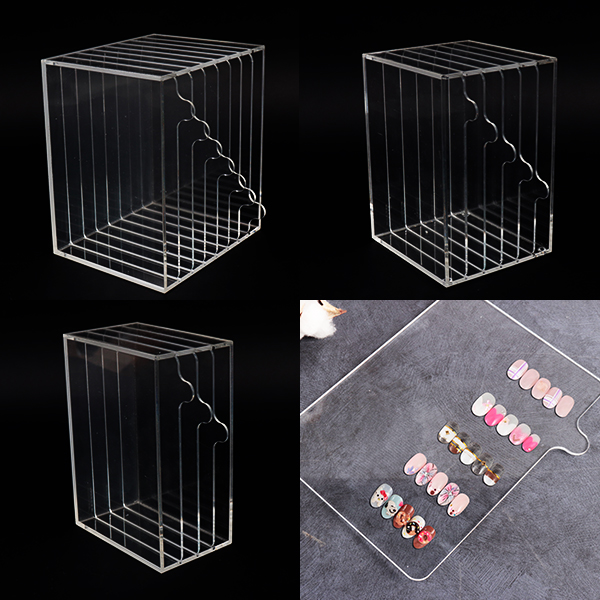 투명 아크릴 네일아트판 디스플레이 랙