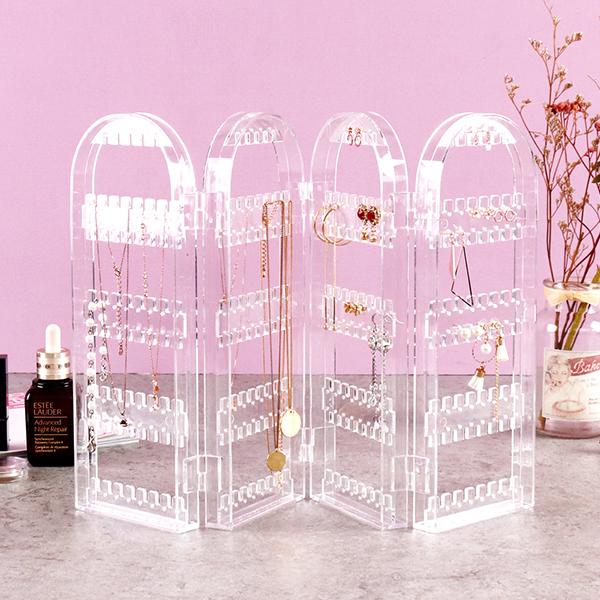 투명아크릴 쥬얼리 거치대 귀걸이 악세서리 보관함 JP8404 목걸이 정리함 진열대