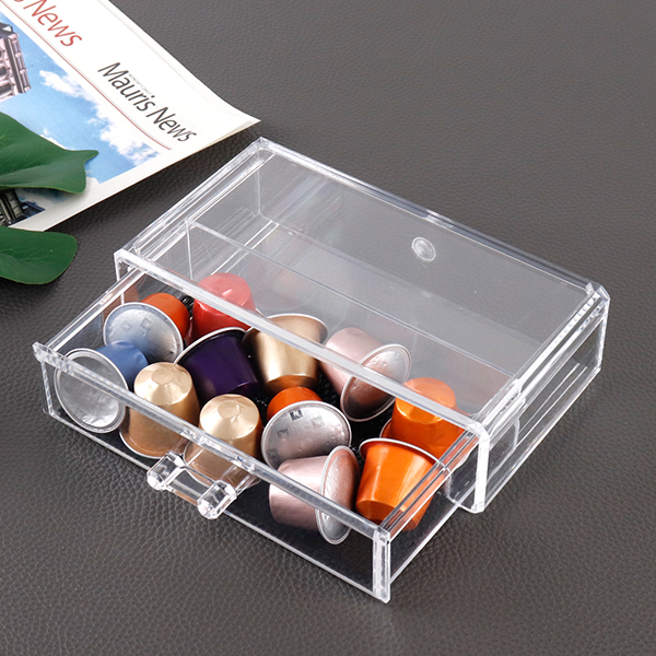커피캡슐 1단 서랍형 보관함 JP1001 캡슐 투명상자