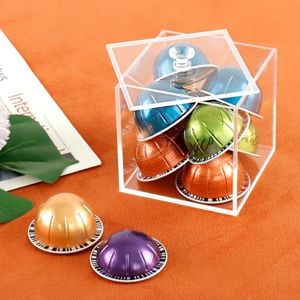 큐브10 덮개 아크릴 보관함 커피캡슐버츄오 캡슐커피 호환용 보관함