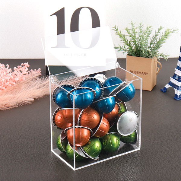 슬림 일체형 덮개상자 커피캡슐 정리함 수납함버츄오 캡슐커피 호환용 보관함