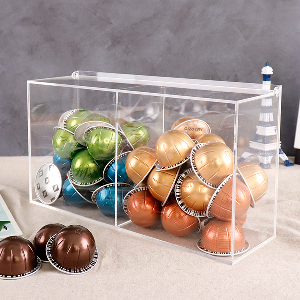 2칸 칸막이 정리함 수납함 수납상자버츄오 캡슐커피 호환용 보관함