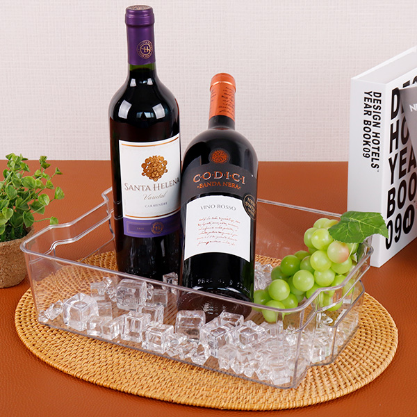 정리트레이 베이직 수납통 공간 정리함 투명 다용도 박스