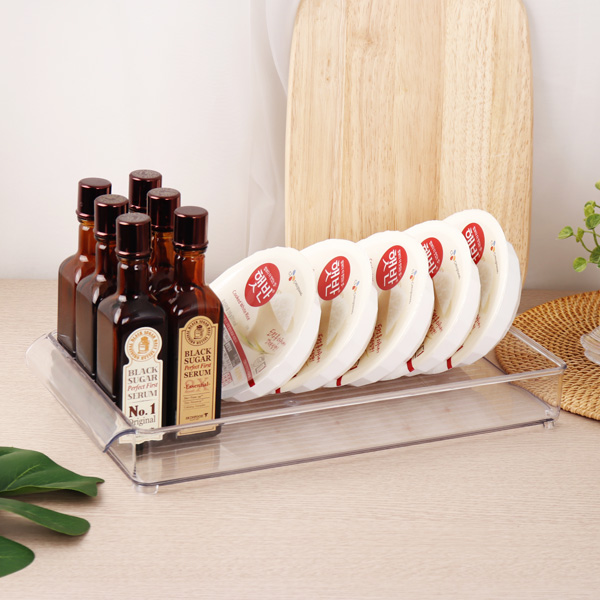 정리트레이 모던 냉장고 수납선반 정리함 수납함 투명