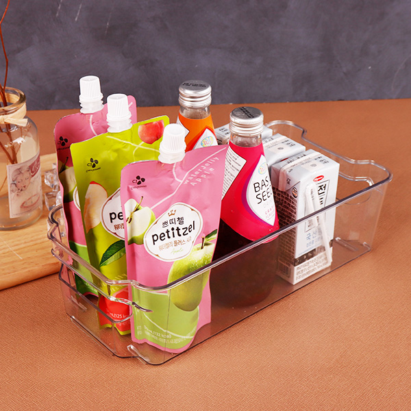 냉장고 정리트레이 스마트 냉동실 수납 보관함 다용도 투명 정리상자