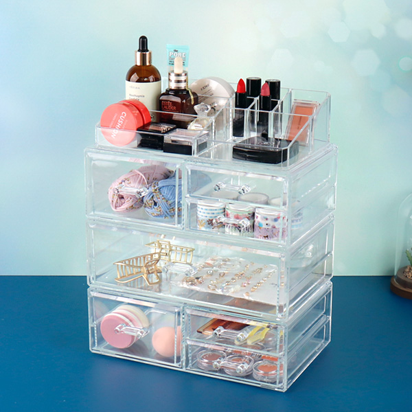 화장품 정리함 투명 정리대 서랍 화장대수납함 보관함