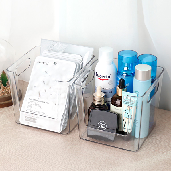 투명 다용도 정리함 펜트리 수납박스 주방 책상 수납함 트레이