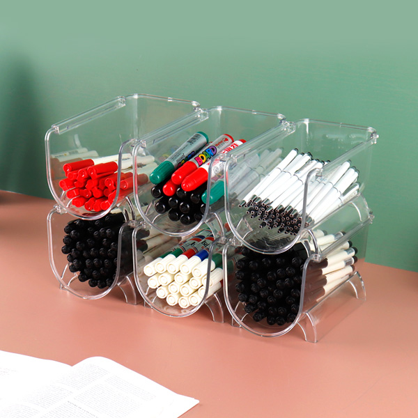 투명 펜 꽂이 보관함 책상 수납 정리함 연필 볼펜 진열대