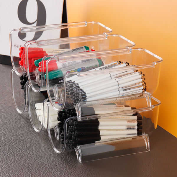 투명 펜 꽂이 보관함 책상 수납 정리함 연필 볼펜 진열대