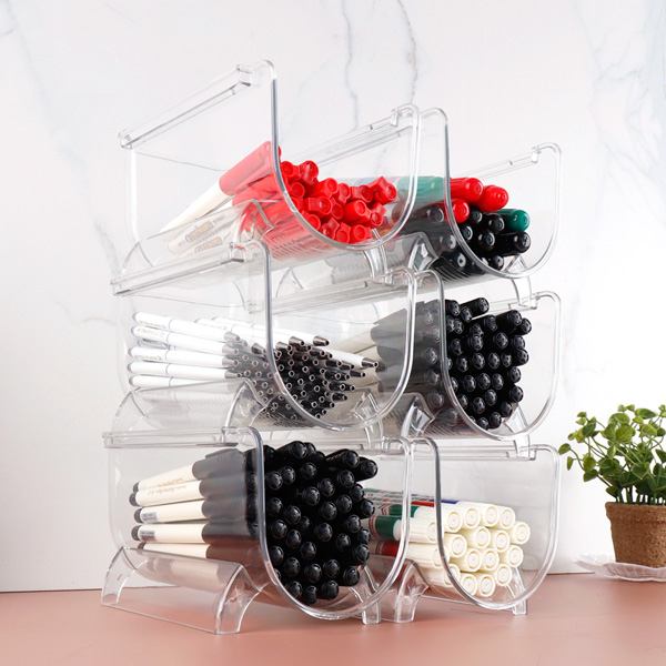 투명 펜 꽂이 보관함 책상 수납 정리함 연필 볼펜 진열대