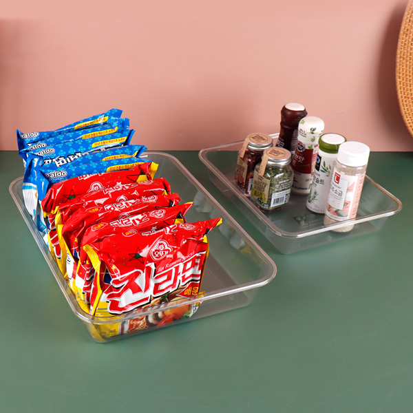 투명 트레이 쟁반 수납 보관 정리대
