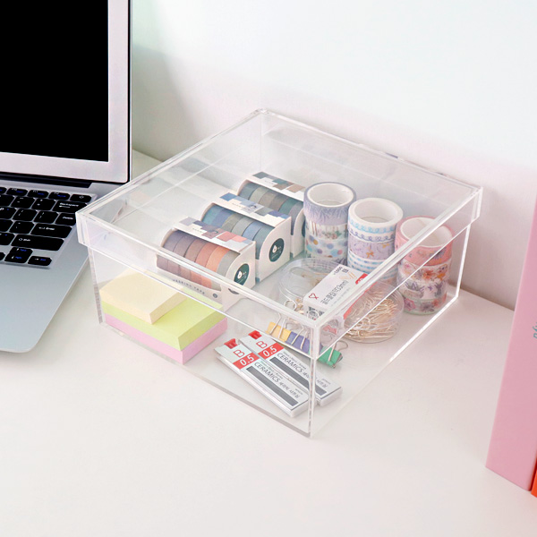 투명 소품보관함 뚜껑상자 수납함