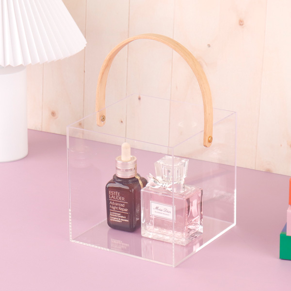 손잡이 미니 수납정리함 장난감 소품 보관함