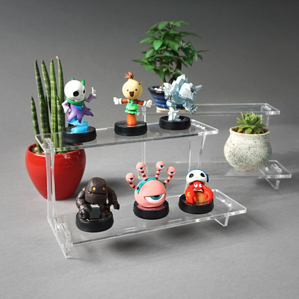 상품 진열대 2단 2개 세트 24x15x12cm 5T 아크릴 선반 (LDR202)