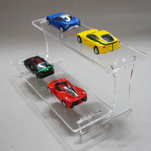 아크릴선반 계단형진열대 투명 피규어 진열대