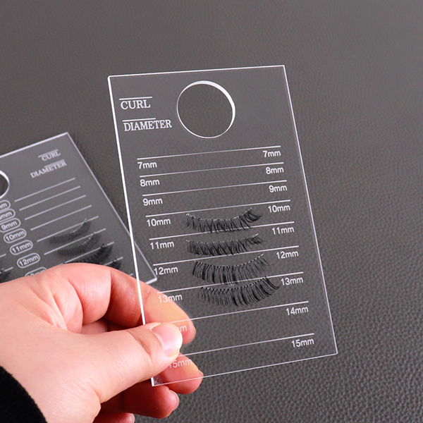 속눈썹 정리용 파레트투명 속눈썹길이 사각판아크릴판 팔레트