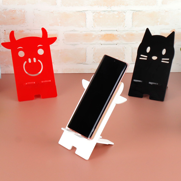 아크릴 애니멀 스마트폰 거치대 동물 핸드폰 받침대