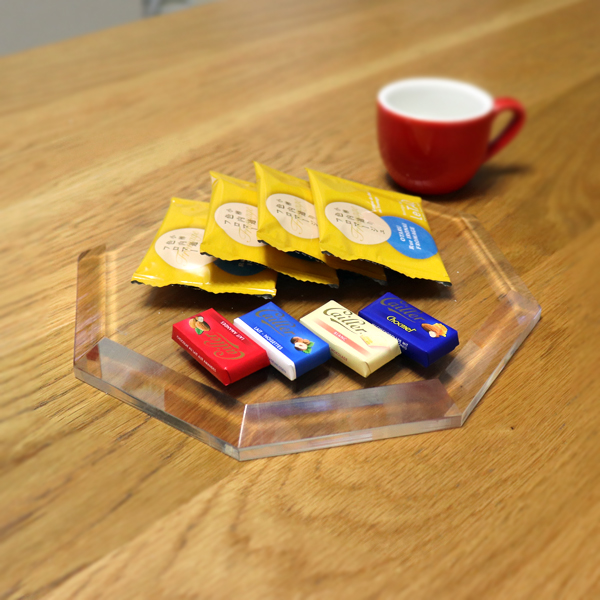 아크릴 받침대 팔각 피규어 받침 진열대 베이스