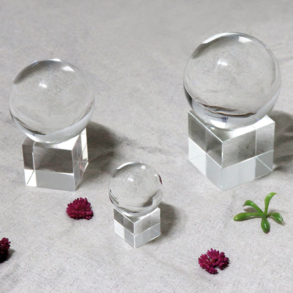 크리스탈 구슬 유리 볼  아크릴 구슬 스탠드촬영소품 인테리어 투명