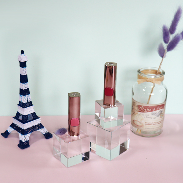 투명 크리스탈 상품진열 받침대 제품거치대