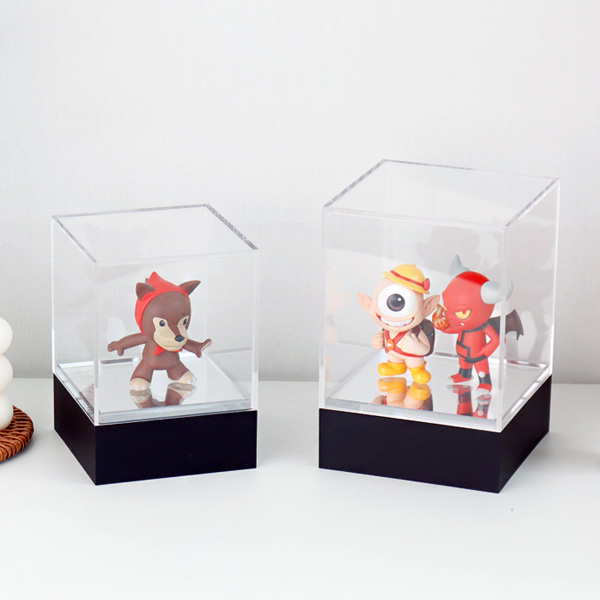 아크릴 피규어 전시 케이스 투명 미러 장식장 소 플레이 모빌 상자