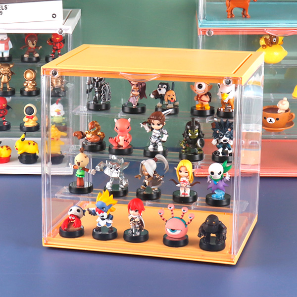 컬러 피규어 케이스 4단 모듈 장식장 플레이모빌