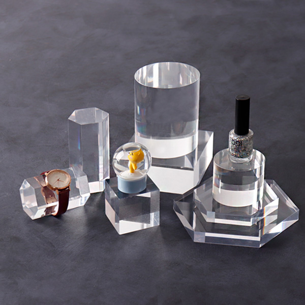 스테이지 블럭 아크릴 진열대 악세사리 소품진열대 전시대 투명 받침대