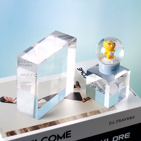 스테이지 사각 블럭 아크릴 받침대 디스플레이 소품 진열