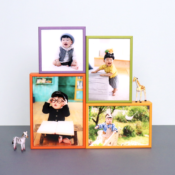 컬러탁상액자 돌잔치 성장 포토테이블 4R 5R 사진
