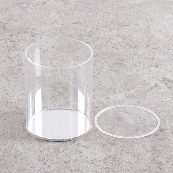 미니 피규어 원형 미러 케이스 투명 아크릴