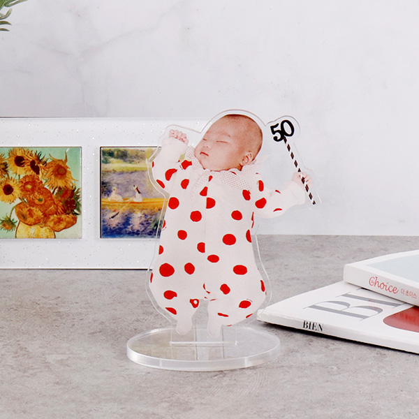 미니 아크릴 아기등신대 실물사진 돌잔치 소품 포토테이블 미니액자