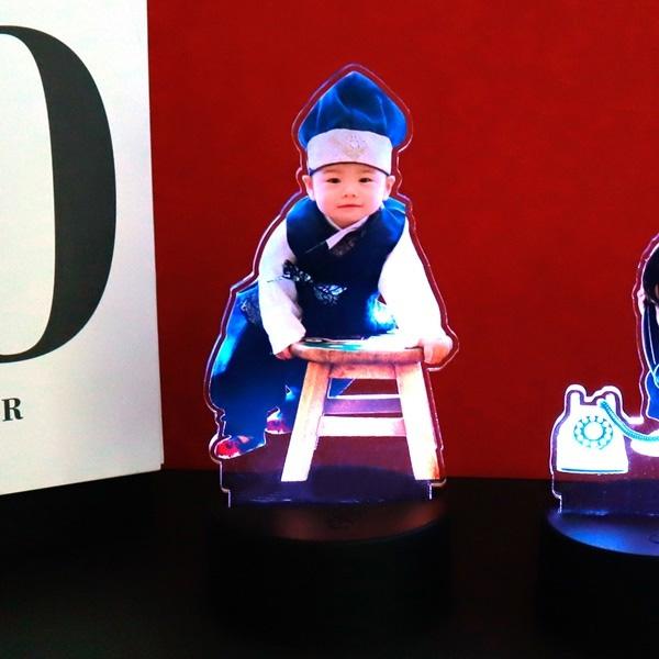 아크릴 LED 포토 등신대 돌잔치 백일잔치 생일소품 포토테이블