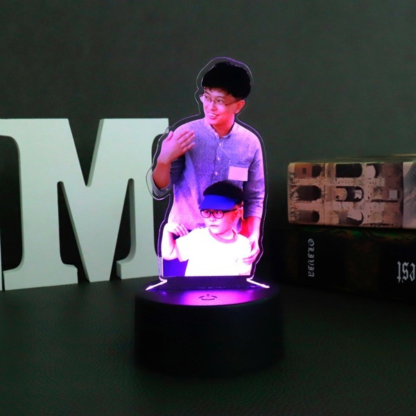 아크릴 LED 포토 등신대 가족사진 이벤트 POP제작 기념사진