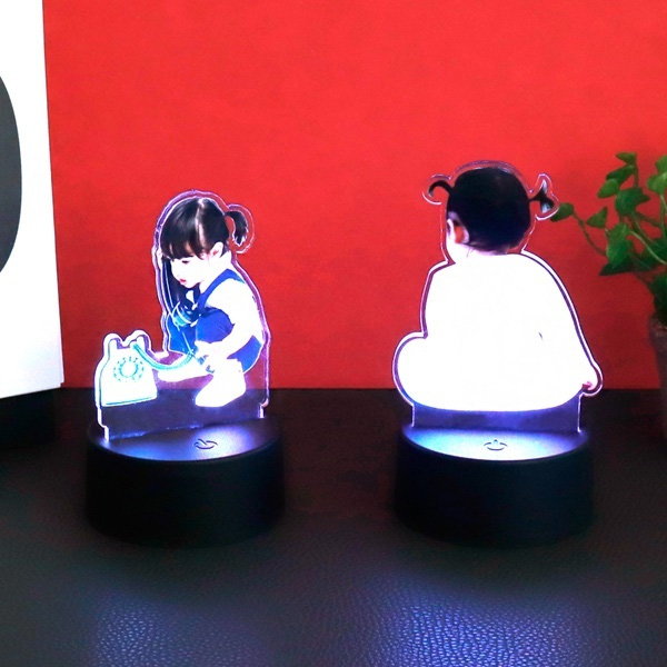 아크릴 LED 포토 등신대 파티 장식 데코 아기사진 인테리어