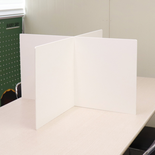 포맥스 칸막이 가림막 4인용 식당 테이블 급식실 비말 차단막