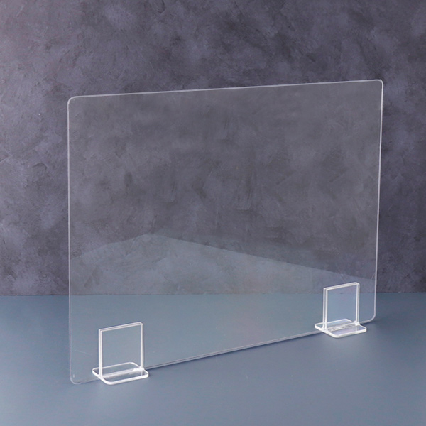 투명 PC 가림막 받침대용 이동식 칸막이 학교 비말 차단막 (받침대포함)