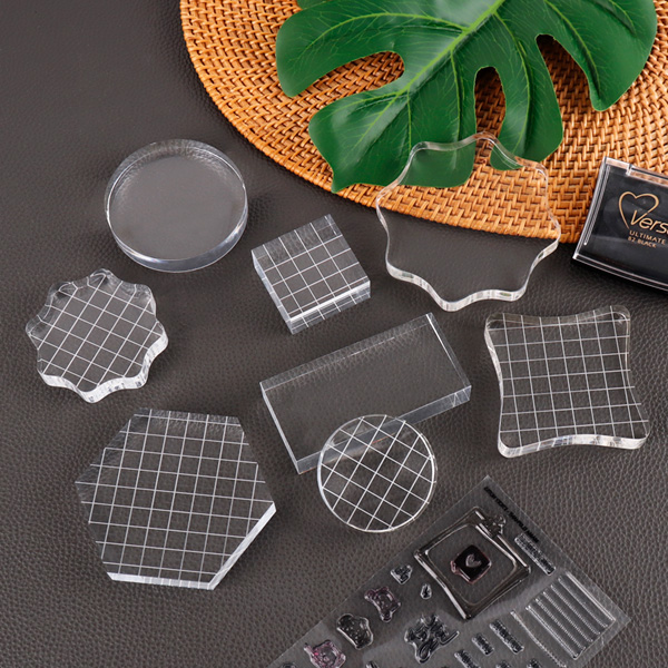 클리어 스탬프 아크릴 블럭 도장