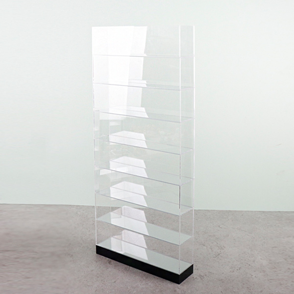 미니피규어 미러케이스 8단 32x8x72cm 투명 아크릴