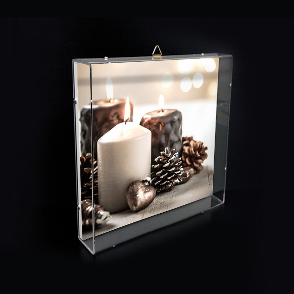 아크릴 입체액자 정사각사이즈150 15.7x15.7x6cm 두께 3mm
