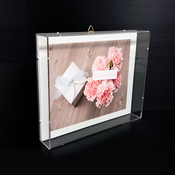 아크릴 입체액자 종이 B4용 37.1x26.4x6cm 두께3mm