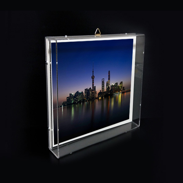 아크릴 입체액자 정사각사이즈100 10.7x10.7x6cm 두께 3mm