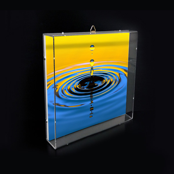 아크릴 입체액자 정사각사이즈350 35.7x35.7x6cm 두께 3mm