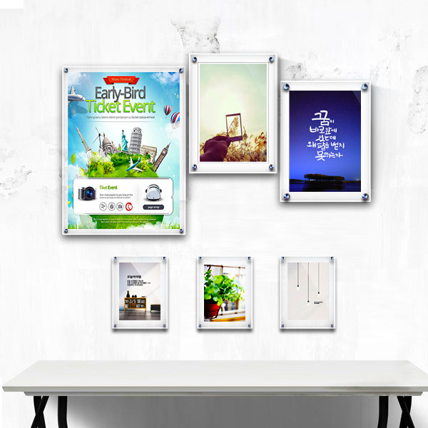 아크릴 액자 3R 4R 5R 6R 8R사진 투명액자