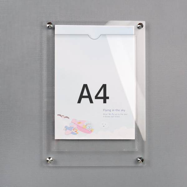 A4 아크릴 안내 게시판 27x38cm 포켓 1개 LNB1102