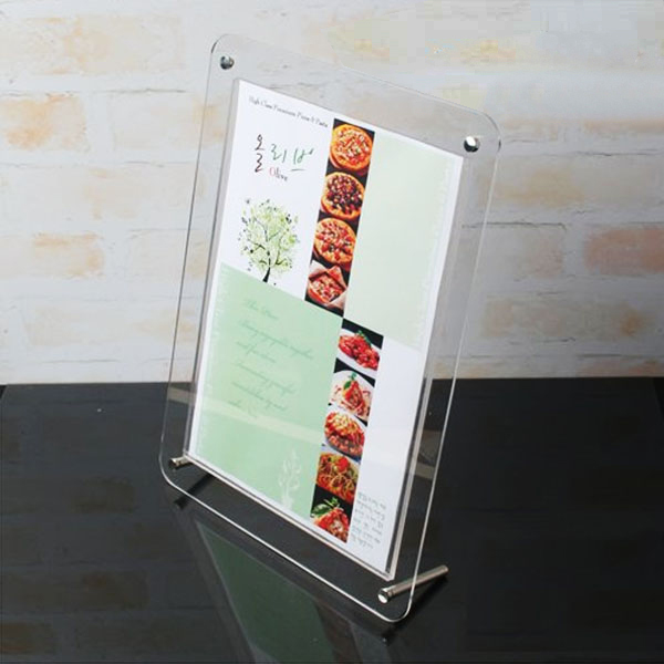 아크릴 탁상 삽입형 액자 27 x 36cm (A4-세로) 두께 3mm