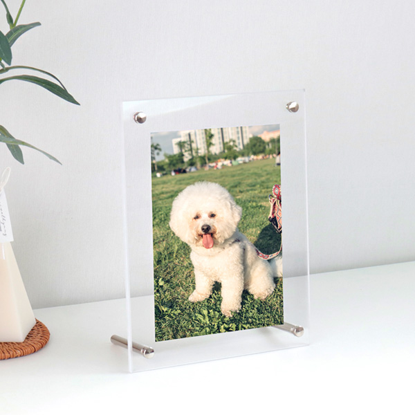 아크릴 탁상볼트 5R 액자 18 x 23cm 두께 3mm+3mm 가로세로겸용 5x7