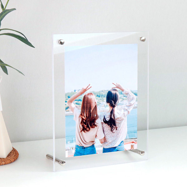 아크릴 탁상볼트 6R 액자 20 x 25cm 두께 3mm+3mm 가로세로겸용 6x8