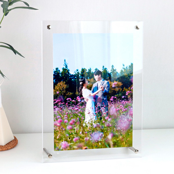 탁상볼트형 아크릴액자 (B5-가로세로겸용) 23 x 31cm 두께 3+3mm