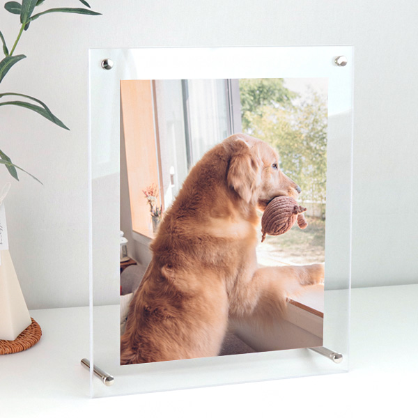 아크릴 탁상볼트 8R 액자 26 x 31cm 두께 3mm+3mm 가로세로겸용 8x10